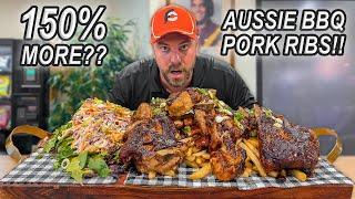 My Girlfriend Won So They Gave Me More “Royal” Aussie BBQ Ribs Challenge in Newcastle Australia