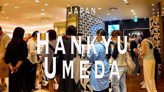 Hankyu Umeda 4K Walking Tour Osaka Japan - Tour with Captions & Immersive Sound.阪急梅田