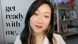 a chaotic chatty get ready with me  15 min everyday make-up routine for hooded eyes