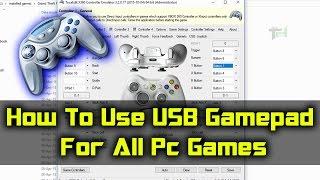 How To Play All Games Using USB PC Gamepad  Hindi