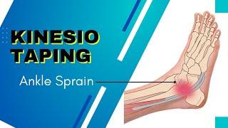 THE BEST and coolest Kinesiology Taping for an Ankle inversion sprain