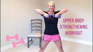 25 min. UPPER BODYAB STRENGTHENING WORKOUT Easy to follow for seniors and beginners