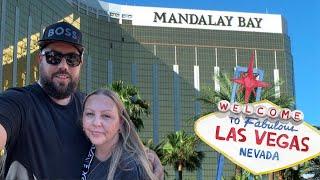 Las Vegas Vlog - Day 2  Sirricos Pizza  Stage Door  Group Pull  Mandalay Bay Suite