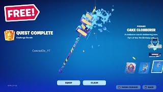 Fortnite Complete Birthday Quests - How to EASILY Complete Birthday Quests and get FREE Pickaxe