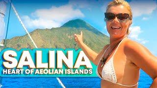 Ep 144 SALINA IN THE HEART OF AEOLIAN ISLANDS Italy Sailing Mediterranean Sea Navegar a vela