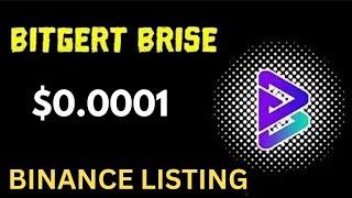 BRISE  Best Coin In 2024  Bitgert Price Pump  BRISE $0.0001  Binance Listing