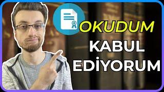 KABUL ETME En BASİT Haliyle Yazılım Lisansları