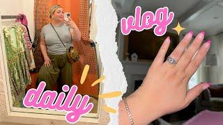 spend the day with me vlog *plus size shopping at free people lemon alfredo manicure*