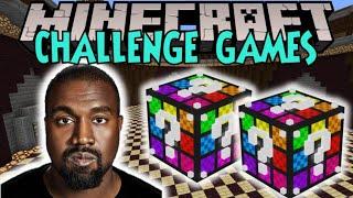 Minecraft KANYE WEST CHALLENGE GAMES - Lucky Block Mod - Modded Mini-Game