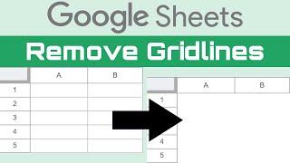 How to removehide the GRIDLINES in Google Sheets