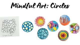 Relax With Mindful Art Drawing  Simple Circles DEMO