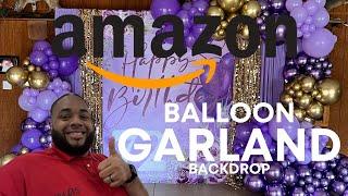 Birthday Backdrop Using Amazon Balloon Garlands  This Is NOT a Tutorial  Timelapse  EOE Designs