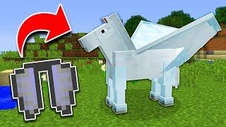 How to Get HORSE WINGS in Minecraft TUTORIAL Pocket Edition Xbox PC