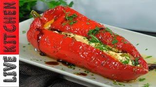 This Greek Recipe has everyone going crazy Stuffed red peppers with feta cheese Appetizer