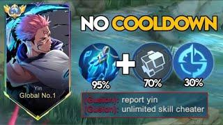 When Global Yin Abuse This New  Cooldown Emblem And Build In Ranked Game Must try