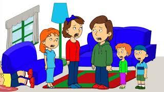 Doris and Rosie Punches Caillou in the face Gets Grounded