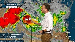 Severe Weather Update Severe Tropical Cyclone Owen in the Gulf of Carpentaria 13 Dec. 2018