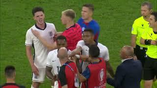 Declan Rice altercation with Slovakia manager Francesco Calzona after England beat Slovakia