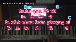 PHƯỢNG BUỒN  solo nốt giai điệu đơn giản nhất  bolero  tone C tempo 83  @VoLuanOrgan