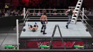 wwe 2k17 مباراة السلالم