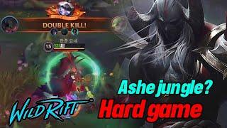 Wild rift Ashe jungle? hard game- Aatrox vs Gwen baron lane season 13