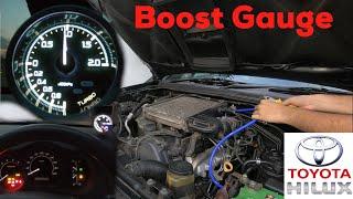 How to install a Boost Gauge to Toyota Hilux DIY  Defi A1