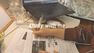 STUDY WITH ME 3hrs with breaks  piano & fireplace sounds 