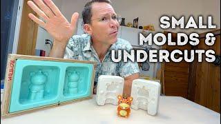 Small Plaster & Silicone Molds for ceramics - how to avoid undercuts