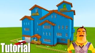 Minecraft Tutorial How To Make The Hello Neighbour House Original Pre Alpha House