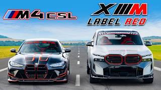 Tuned BMW XM Label Red v M4 CSL DRAG RACE