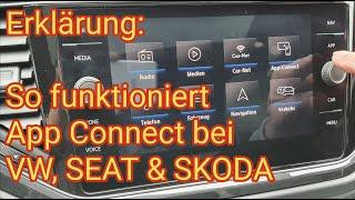 Anleitung so funktioniert VW App-Connect mit Android Handy Samsung Galaxy S10+ - Volkswagen SEAT
