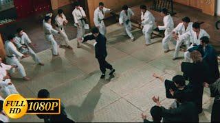 Bruce Lee beats up all the students of the Japanese martial arts school at once  Fist of Fury
