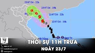 Thời sự 11h trưa 237. Cập nhật diễn biến mới nhất bão số 2 suy yếu thành áp thấp nhiệt đới - VNews