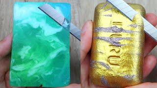 Relaxing Soap Cutting ASMR. Satisfying Soap and lipstick cutting. Corte de jabón - 855