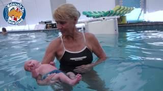 4 week old Swim Baby First Swim Experience at Watersafe Swim School