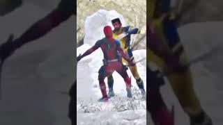 Deadpool vs Wolverine Footage. #deadpool3 #wolverine #marvel