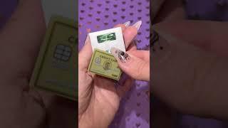 Unboxing TINY REAL Working Credit Card- Re-Ment Realistic Minis ASMR #shorts