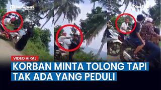 Viral Aksi Pelaku Begal di Lampung Korban Minta Tolong Warga Tapi Tak Ada yang Peduli