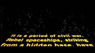 Star Wars 1977 original opening crawl