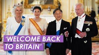 King And Queen Host Japanese Royals at Glittering State Banquet