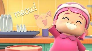 Cat Biscuits  Hero Dad  Cartoon for Toddlers and Children