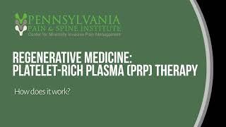 Regenerative Medicine Platelet-Rich Plasma PRP Therapy