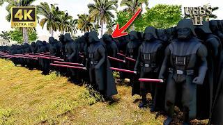 CAN DARTH VADER JEDI AND CLONE TROOPERS DEFEND AN ISLAND AGAINST 4000000 WHITE WALKERS? UEBS 2