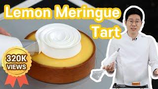 The Best Lemon Meringue Tart recipe  Incredible piping technique