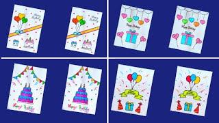 Birthday card drawing easyHappy Birthday drawingHow to make birthday greeting card Birthday card