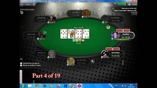 Winning of PokerStars online Holdem Bounty Tournament 22$ Part 4 of 19.