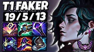 T1 Faker Hwei vs Brand  MID  Patch 14.11 Korea Master 