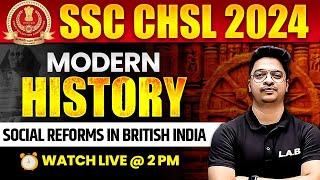 SSC CHSL HISTORY CLASSES 2024  SOCIAL REFORMS IN BRITISH INDIA  MODERN HISTORY  BY AMAN SIR