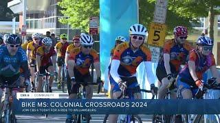Watch start of 2024 Bike MS Colonial Crossroads