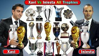 Xavi Vs Andres Iniesta Who Won More Trophies Andres Iniesta Vs Xavi All Trophies Awards Compared.